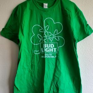 Bud Light Green Four leaf clover